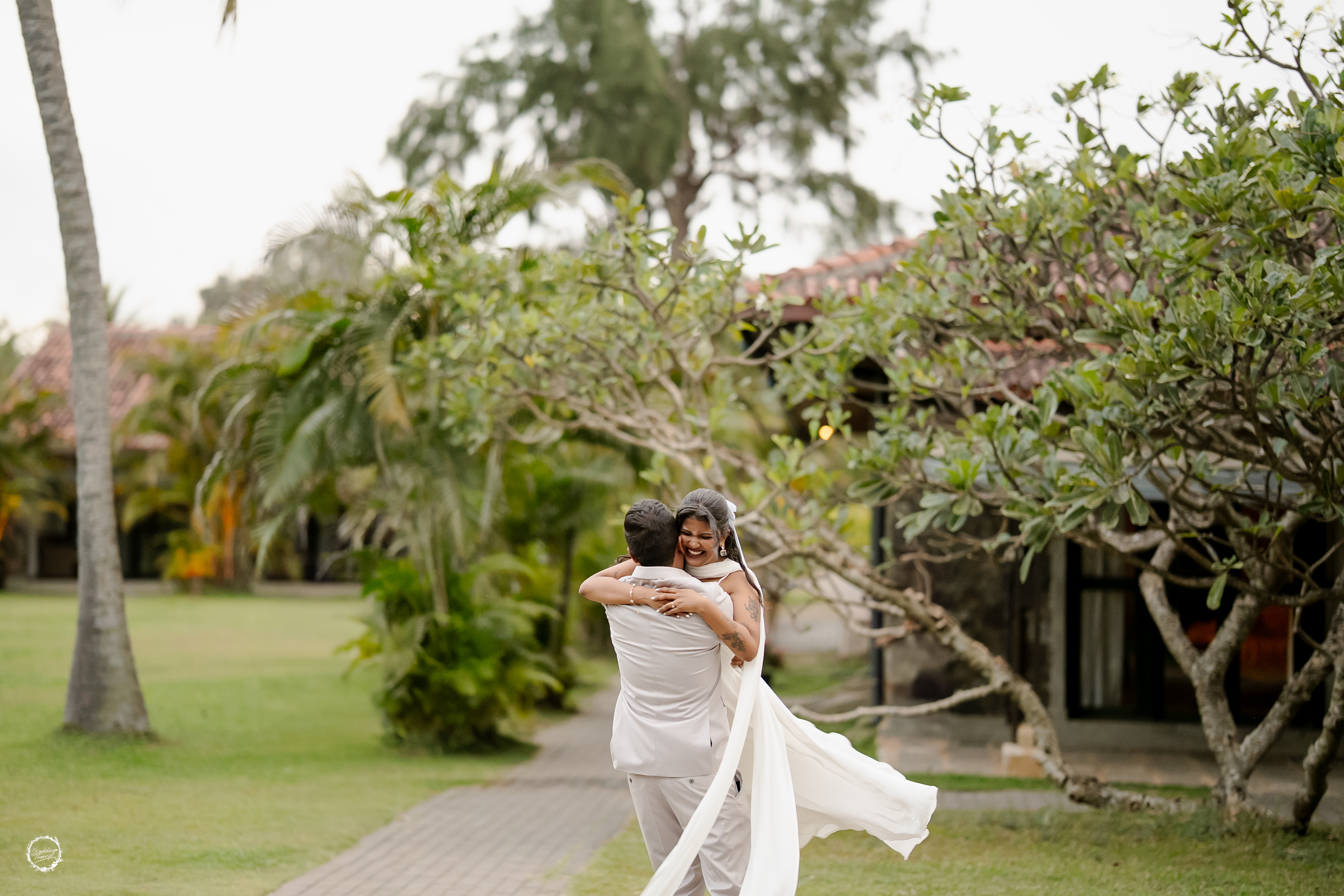candid wedding photo